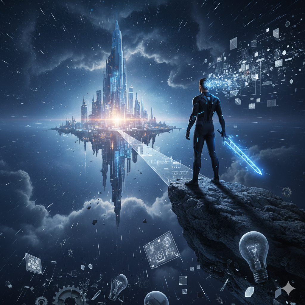 分子科学の視点をビジネス戦略に応用し革新を生むイメージ