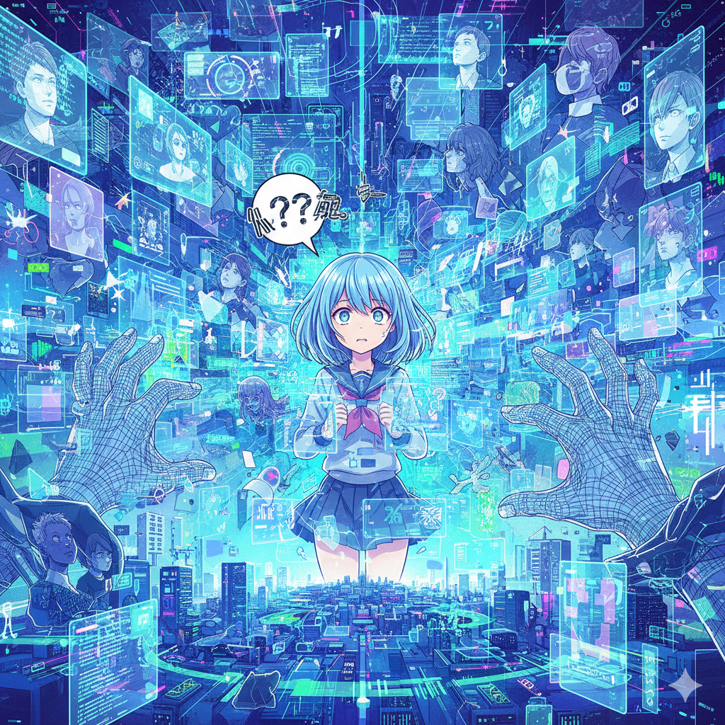 欲望の嵐に流されず、岩山のような静寂を保って強く生きる精神のイメージ