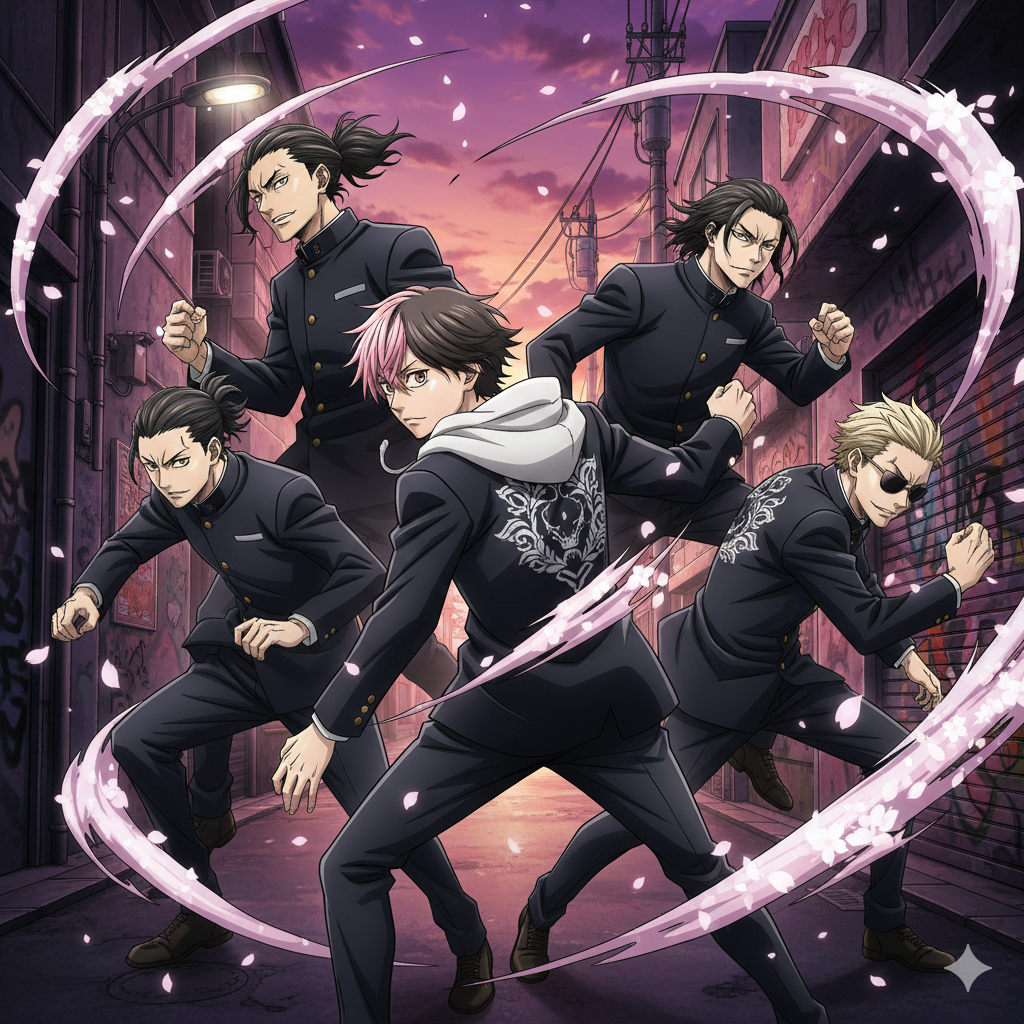 青い瞳に宿る圧倒的な力で、呪いや運命を打ち破る最強の術師の姿