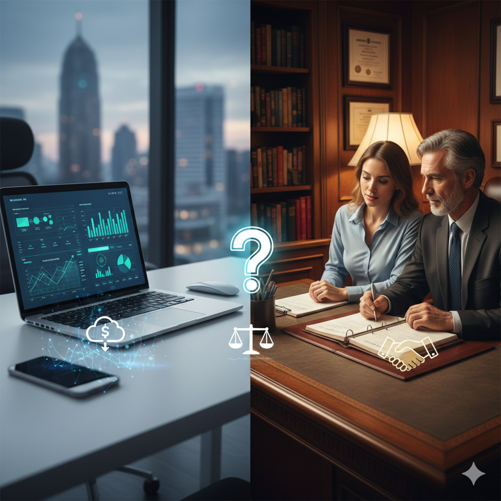 ネット証券と対面取引の証券口座のメリット・デメリットを比較した図解