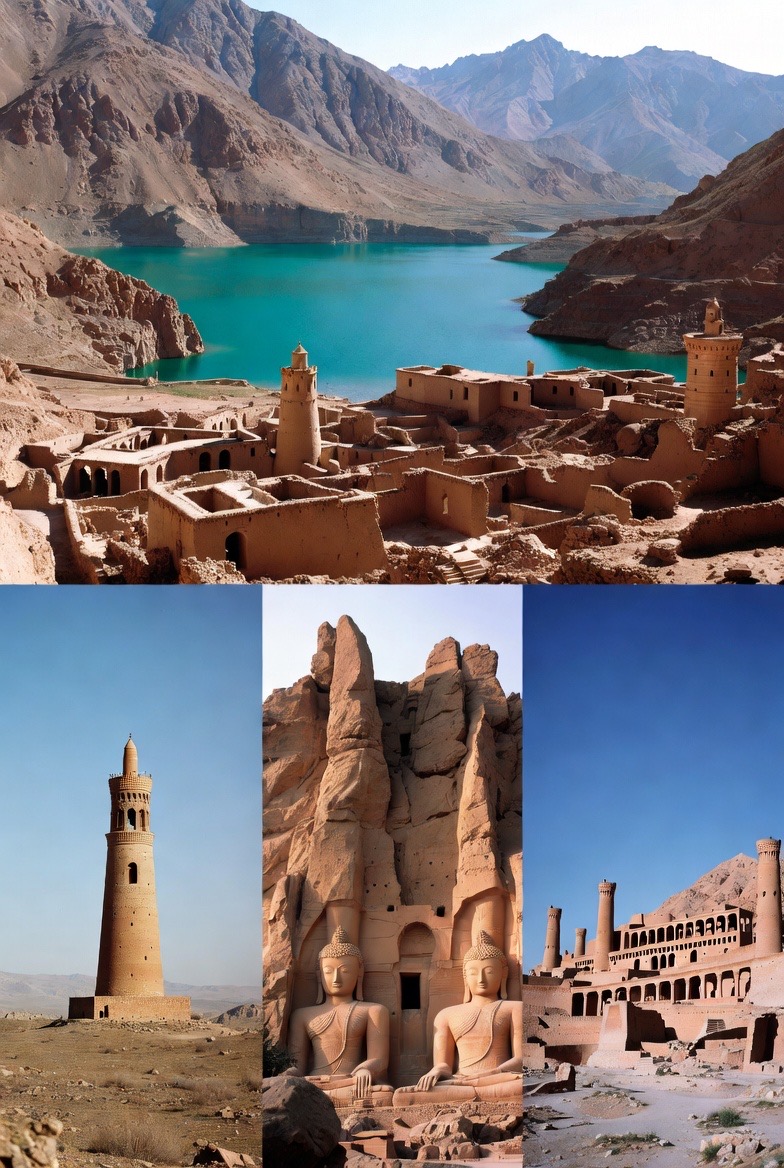 パナマ運河を通過する客船とガラパゴス諸島の自然を巡るイメージ