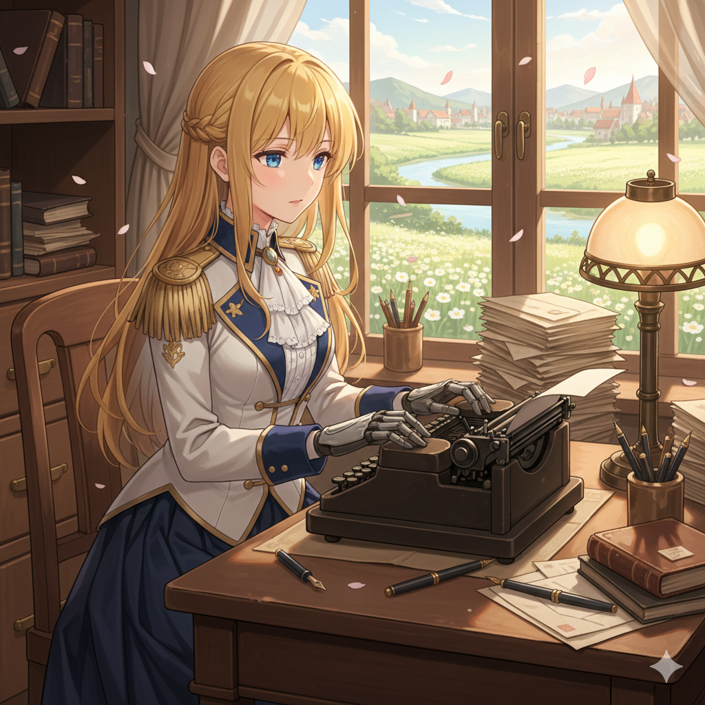 戦争で傷ついた少女が、代筆業を通じて人々の心と「愛」に触れる物語