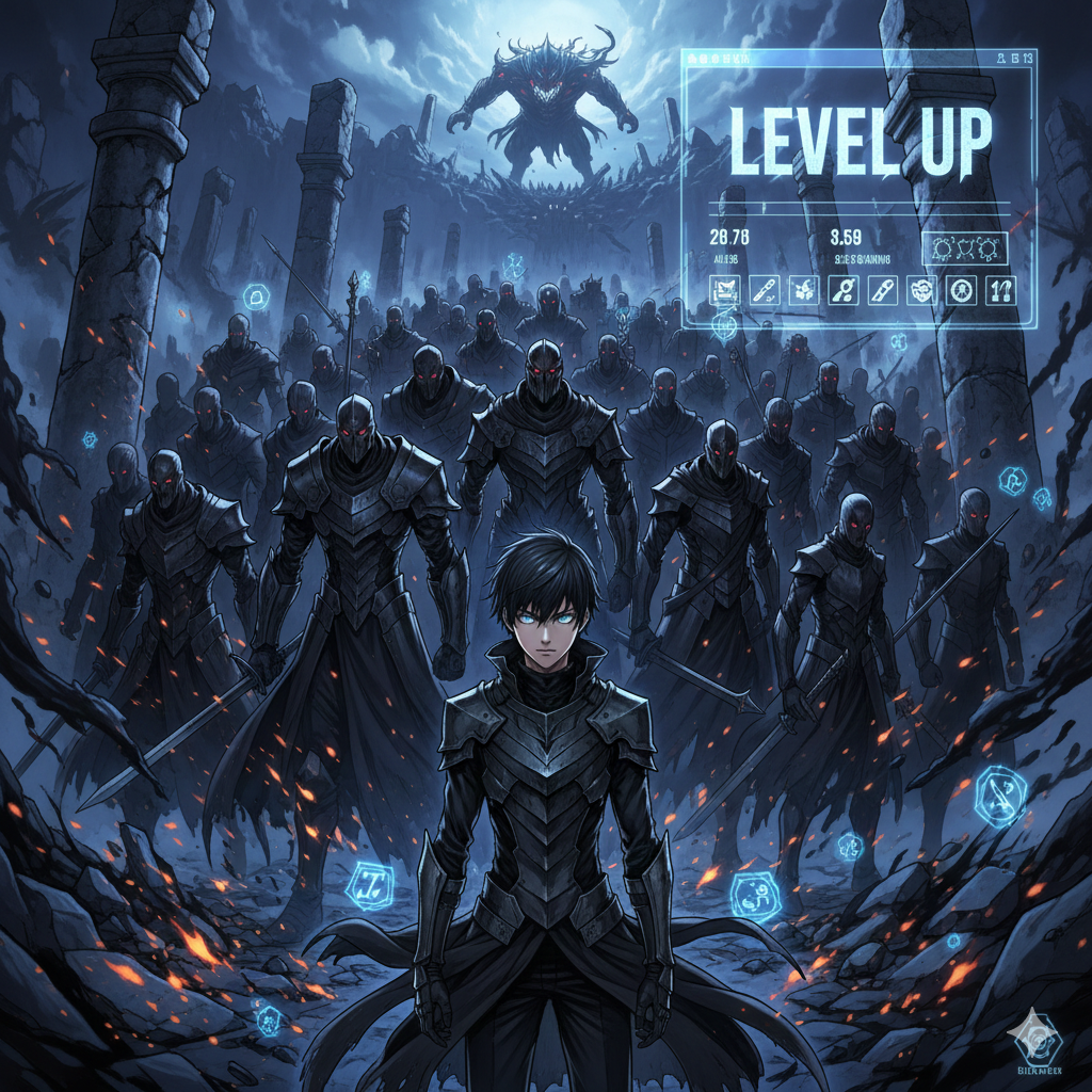 どん底のレベルから始まり、努力とシステムで最強へと上り詰める男の物語