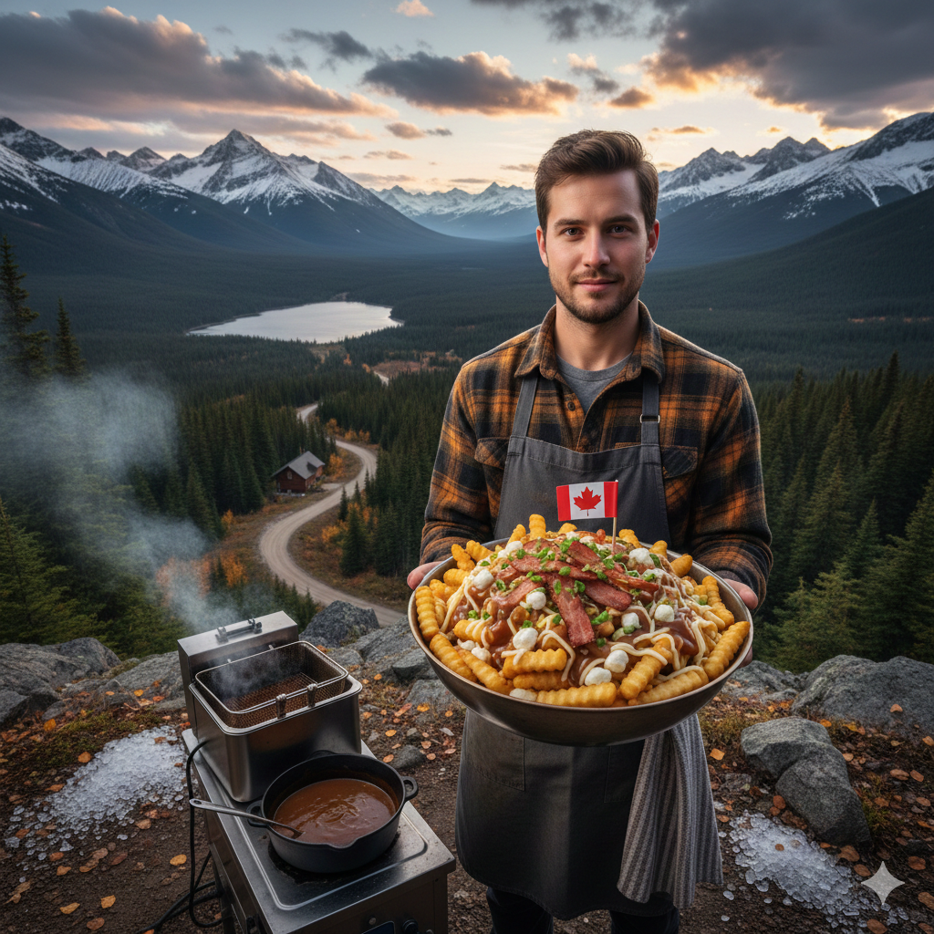 サクサク夢舞台：カナダの魂、プーティンが紡ぐ絶景グルメ旅 フライドポテトに濃厚なグレイビーソースとチーズがとろける、魅惑のカナディアンフード