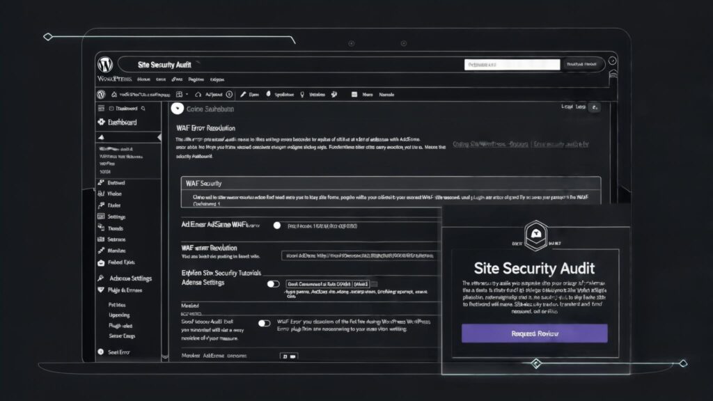 WordPressでAdSenseコードを設定する際のWAFエラー解決法