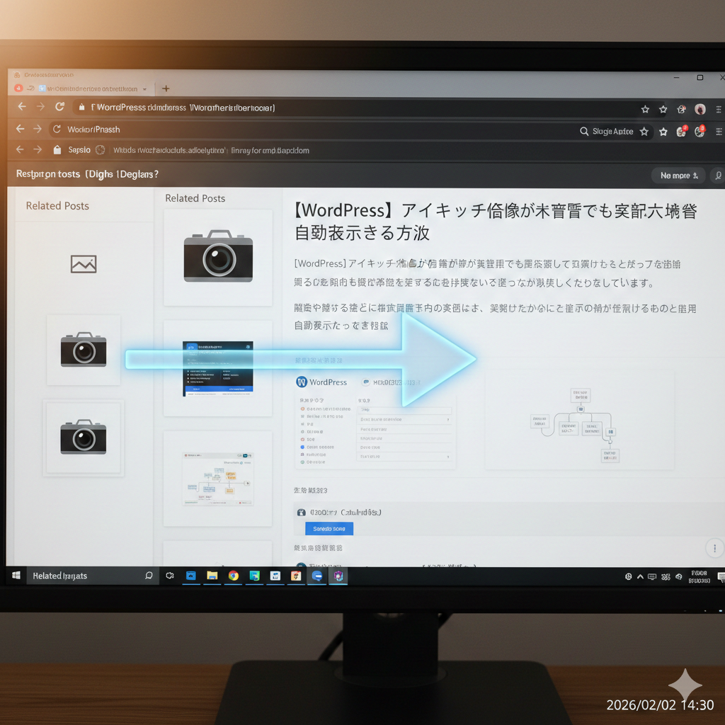 アイキャッチ画像がなくても記事内画像を代用できる設定方法完全解説