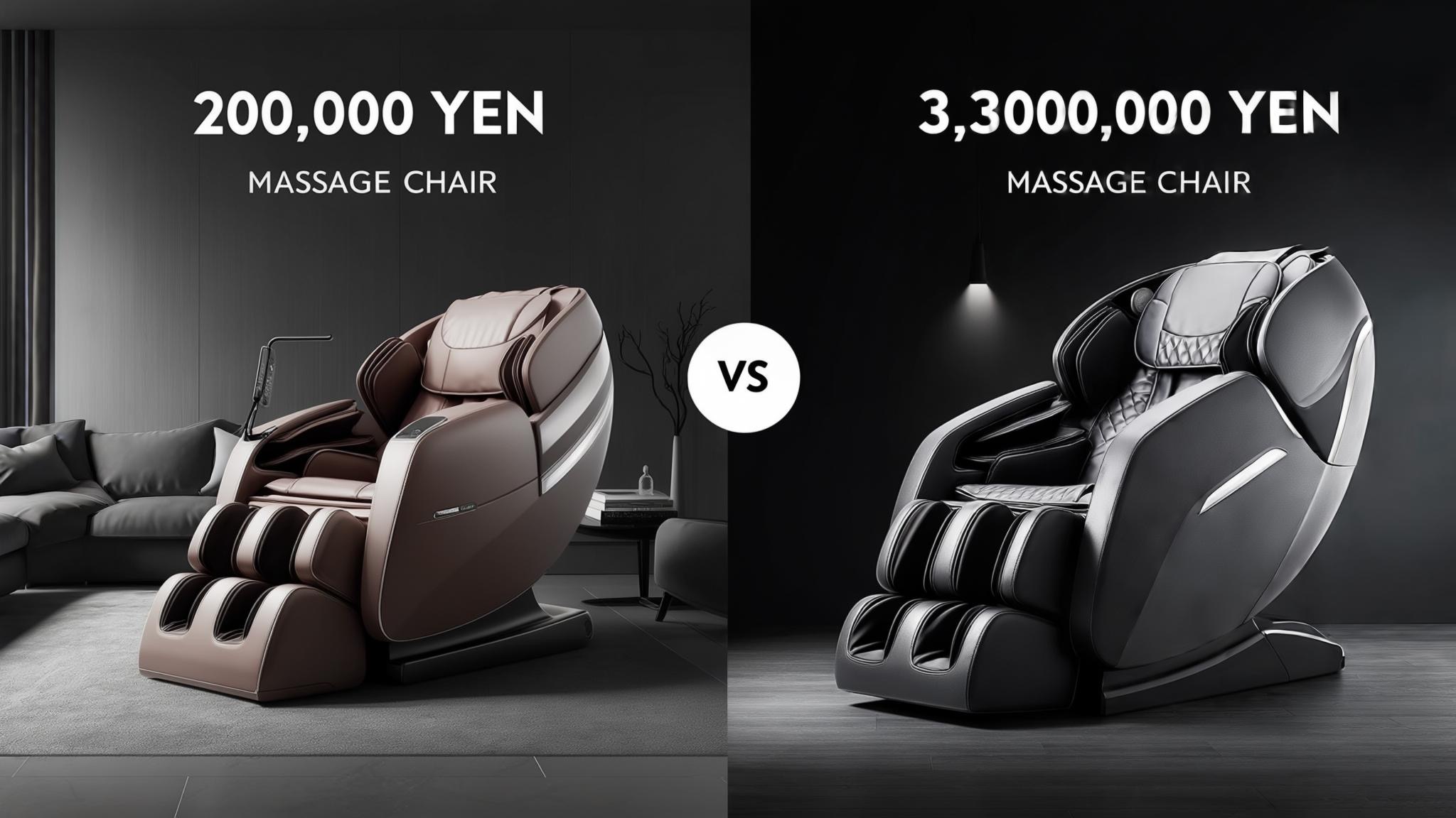 マッサージチェアの価格差を徹底比較｜2万円と30万円の違いとは