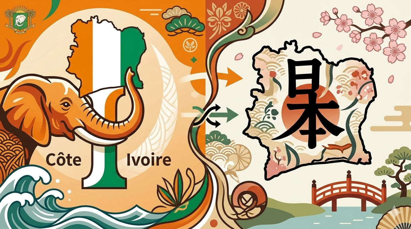 コートジボワールの正式名称と日本語表記の違い