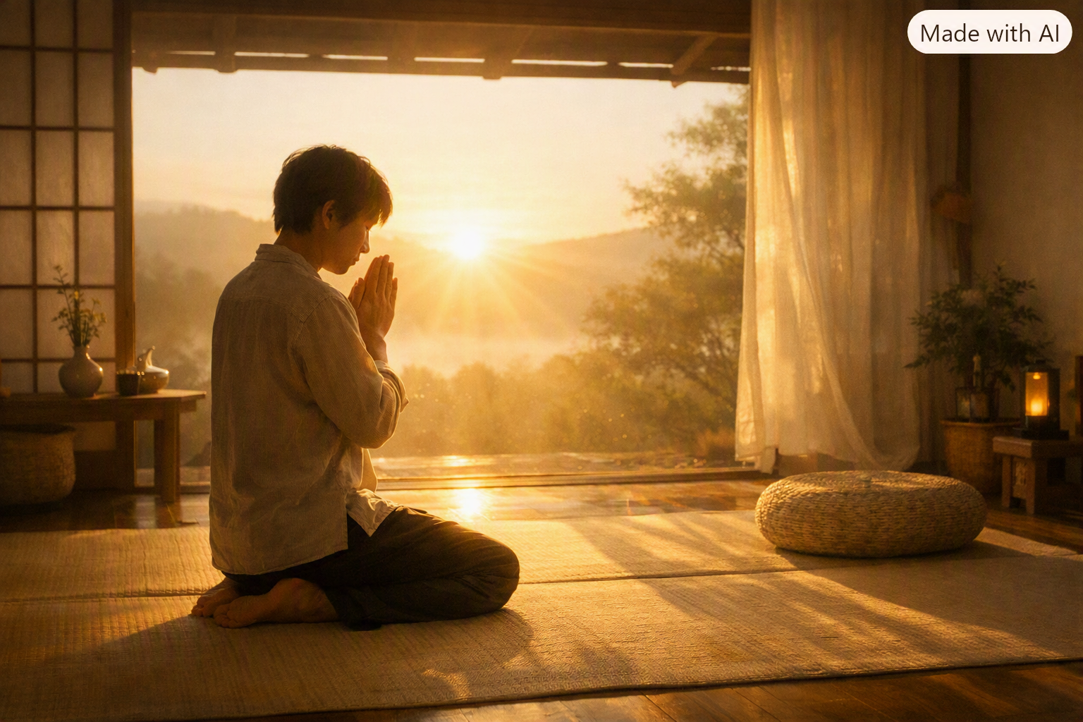 朝の自己否定が止まらない人へ｜太陽にひざまずく習慣で心が静かになる